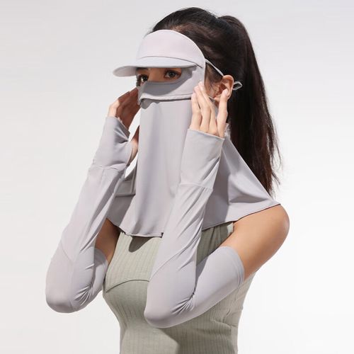 夏日户外防晒新宠 一体式冰丝防晒面罩，守护你的每一寸肌肤